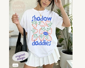 Shadow Daddies Strawberry Graphic Tee, Xaden WOF Comfort Colors Vintage Style T-shirt
