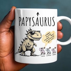 Mug personnalisé cadeau papy fête des pères, tasse à café personalisable papy, mugs papy, cadeau papy prénom enfant idée cadeau