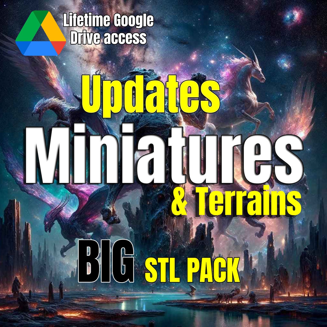 Miniature Stl Pack, Terrain Stl Pack, Terrains Stl, Miniatures Stl