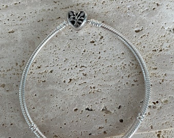 925 Sterling Silber Minimalist Familie Charm Armband, geeignet für Pandora Charm Anhänger, Geburtstagsgeschenk, Geschenk für sie