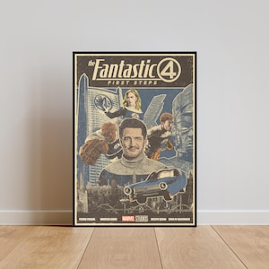 The Fantastic 4: First Steps Poster, Fantastic Four Poster, The Fantastic Four Poster, The Fantastic Four digital Print, Fantastic 4 design