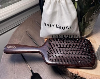 Torora Premium Ebony Wooden Hair Brush