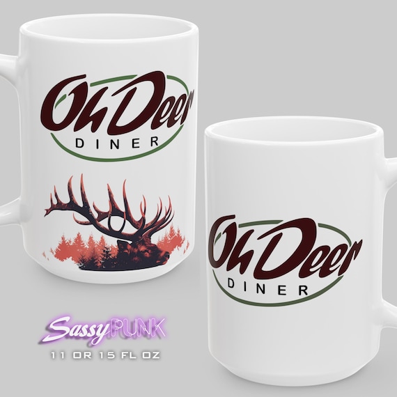 Oh Deer Diner Alan Wake Coffee Mug / Crime Thriller Alan Wake Video Game  Inspired Bright Falls, Washington Diner Caf Cup Deerfest / Buck - Etsy