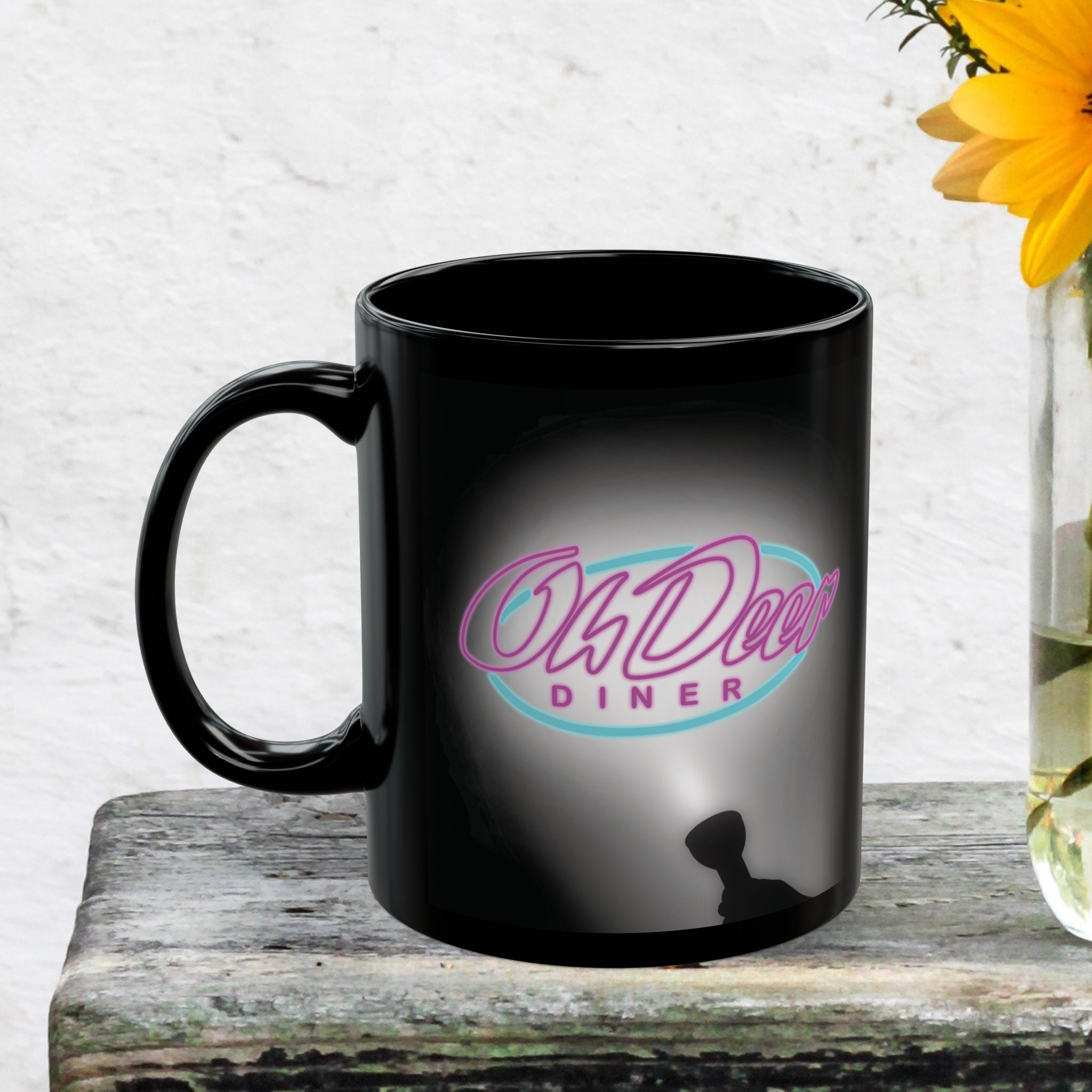 Mug Émaillé Vintage American Diner - Style Années 50 Pin-Up Publicité - NEUF - Idée Cadeau Déco