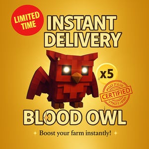 Grow a Garden | Blood Owl 5pcs | Instant Delivery