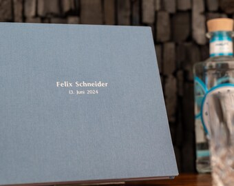 Gästebuch Taufe personalisiert | Wünschebuch Taufe | Taufgeschenk | Taufpatengeschenk | Erinnerungsbuch Baby