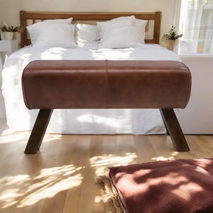 Elegant bench for bedroom and hallway – Handcrafted unique bench with a smooth surface, ideal as a dressing bench or decorative element