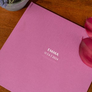 Personalized baptism book – guest book for baptism | memory album for baptism children | great, individual baptism gift with name and date