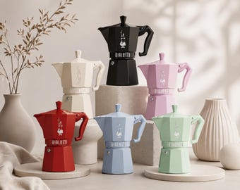 Bialetti Moka Express 3 Cups (130ml) – Aluminum Espresso Maker – Gift Idea for Espresso Lovers, Beautiful Birthday Gift for Home