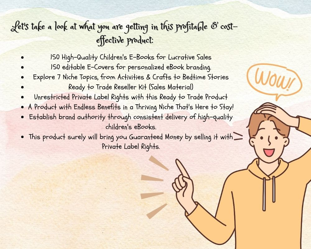 PLR Digital Product Children's Ebook Master Reseller Right Digital
