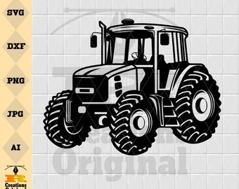 Tractor SVG | Farm Vehicle Clipart, Cut Files (Digital Download)