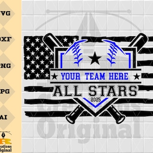 Allstars Baseball | Baseball Template Svg | Allstars Game Svg | Allstars Template | Baseball Dad Svg | Allstars Svg | Baseball Shirt Jpg Png