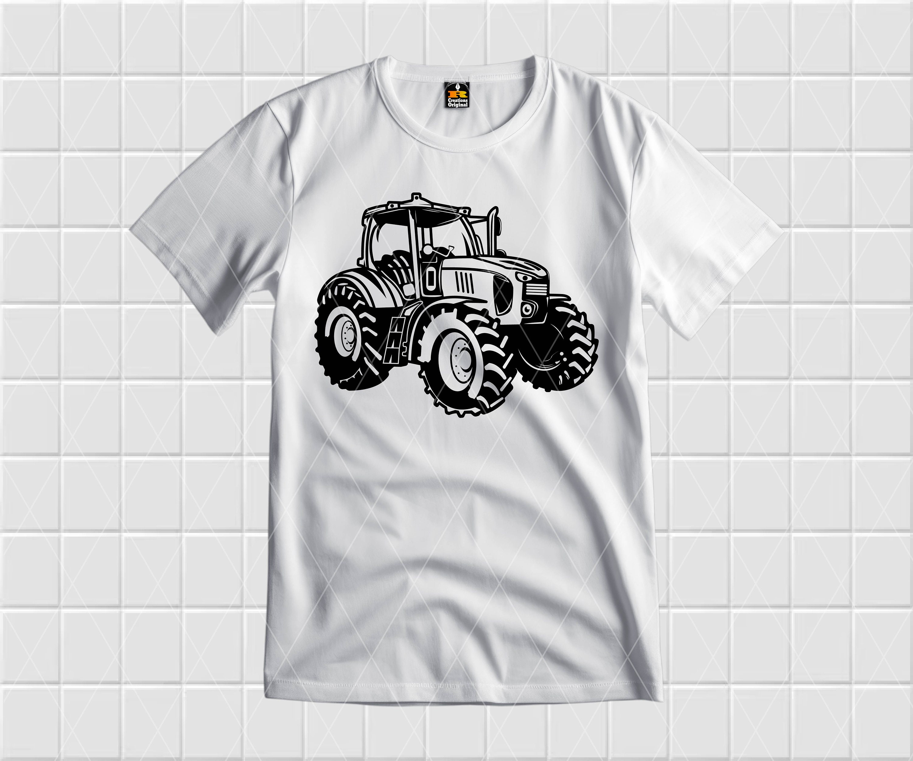 Farm Tractor SVG: Farmer Clipart, Cut Files (digital Download) - Etsy