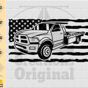 US Tow Truck Svg File | Tow Truck Clipart | Truck Svg | Tow Truck Shirt | Truck Driver Shirt | Tow Truck Driver svg
