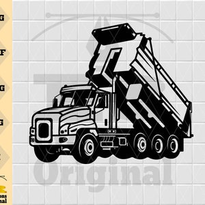 Trucker SVG | Truck Shirt | Dump Truck Files for Cricut  | Dump Truck Svg Files for Silhouette | Png Dxf Eps Jpg | Flatbed Dump Truck SVG