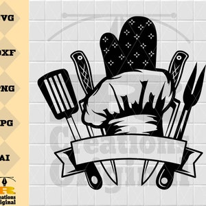 Kitchen Tools Svg | Chef Svg | Chef Tools Svg | Kitchen Tools Svg | Restaurant Svg | Cook Svg | Chef Clipart | Grill Svg Files for Cricut