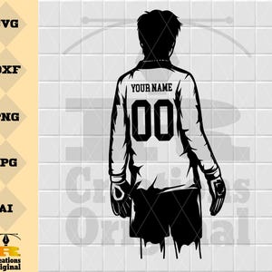 Soccer Goalkeeper Svg | Personalized Name | Goalkeeper Png | Sport Svg | Soccer Clip art | Digital Download | Cutting File | Png Dxf Jpg Eps