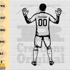 Goalkeeper SVG | Personalized Name | Goalkeeper PNG | Sport Svg | Soccer Clip art | Digital Download | Cutting File | Png Dxf Jpg Eps