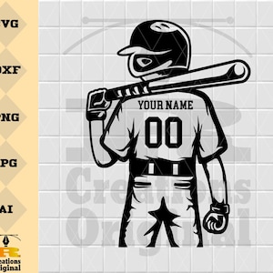 Baseball Boy Svg | Baseball Bat Svg | Baseball Player Svg | Baseball Clipart | Baseball Shirt | Baseball Stencil | Png Dxf Jpg