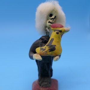 Antique Mexican Day of the Dead Figurine
