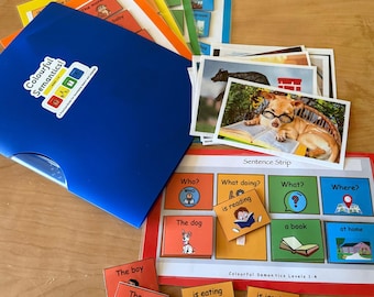 Sentence Building Pack for Toddlers | Speech Delay Help Printable | Preschool WH Questions | Autism SEN