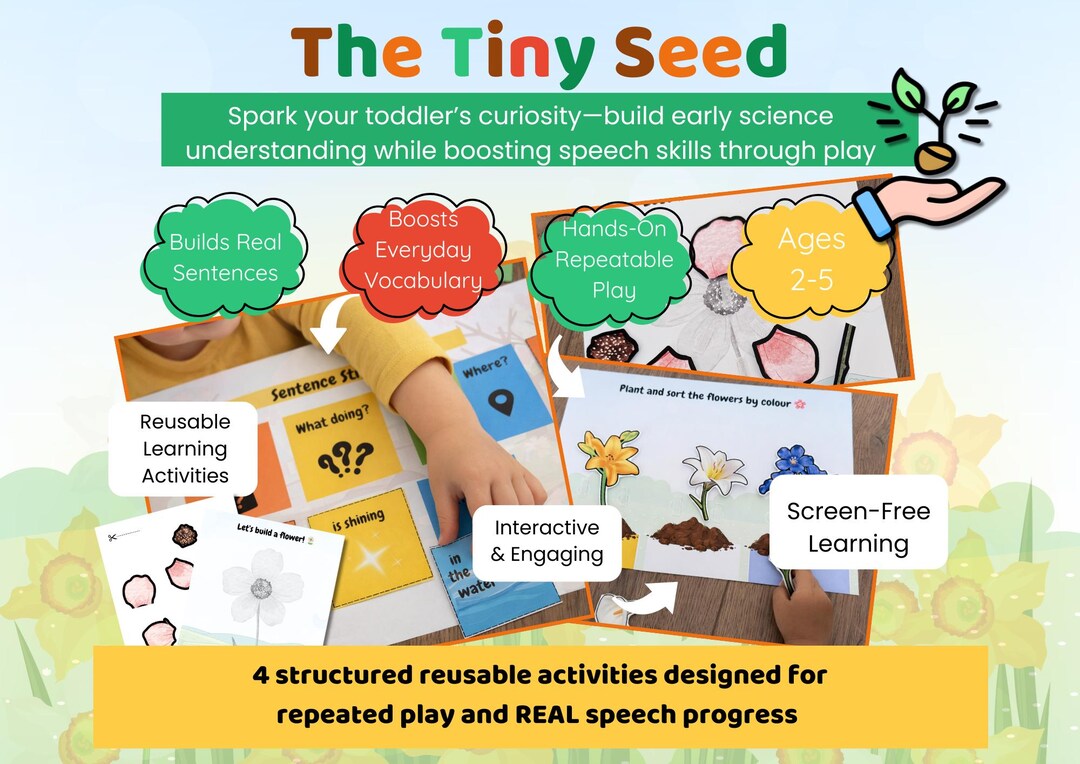 The Tiny Seed Preschool Activities | Speech & Language Story Learning ...