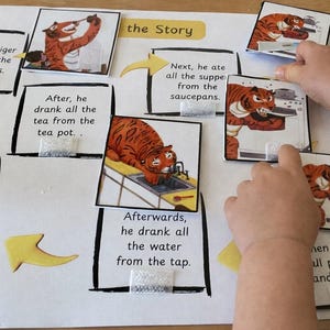 Tiger Who Came to Tea Sequencing Activity | Preschool Story Retell Game