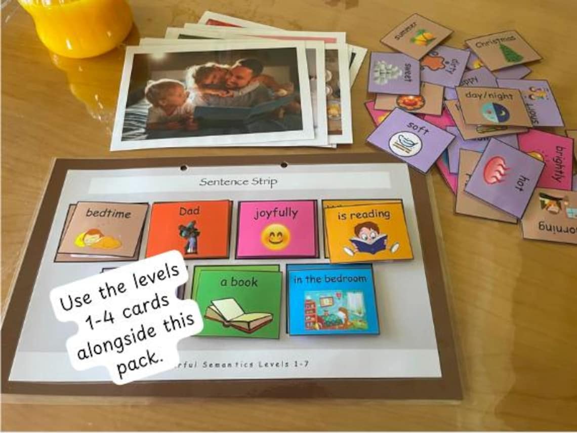 Colourful Semantics Level 5-7: Preschool Speech Therapy Visual Aids ...