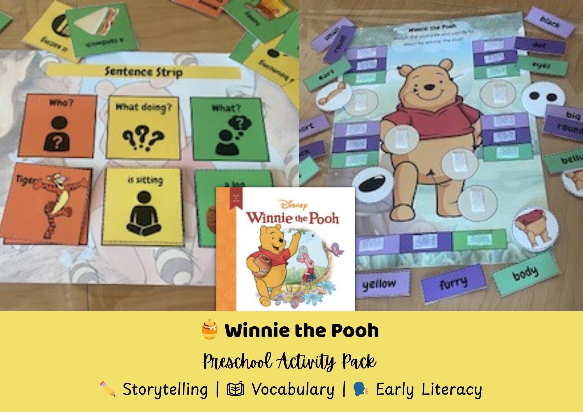 Paquete de actividades preescolares de Winnie the Pooh: Construcción de ...