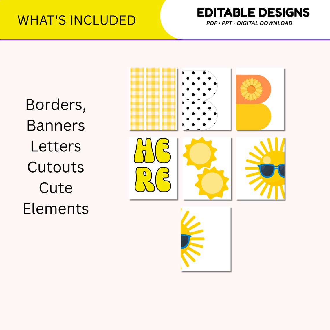Summer Bulletin Board Kit: Here Comes the Sun Classroom Decor (digital ...