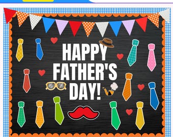 Happy Father's Day Bulletin Board Kit (Digital Download)