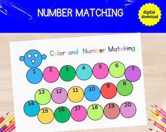 Actividad de matemáticas para niños en edad preescolar y jardín de infantes, libro de actividades, hojas de trabajo para niños pequeños, hoja de trabajo imprimible con números, palabra de conteo