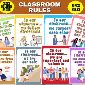 Classroom Rules | Class Rules | Our Classroom Rules Sign | In This Classroom | Montessori Classroom Rules | School Behavior | School Rules