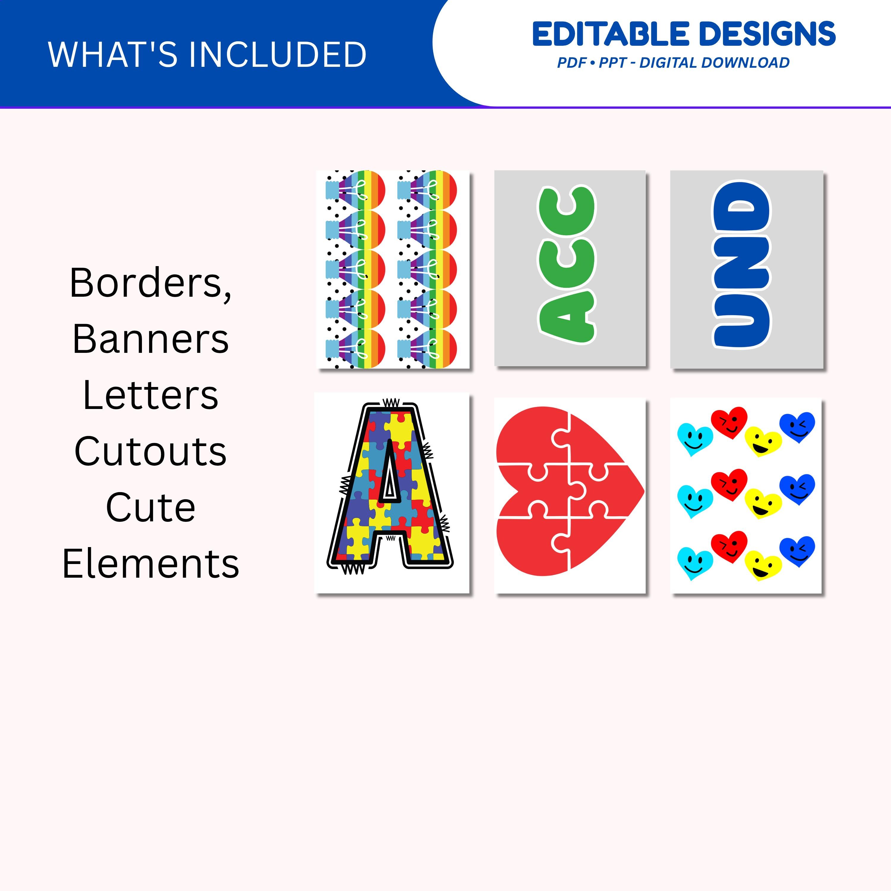 Autism Awareness Bulletin Board Kit: Special Education Classroom ...