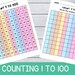 Counting Numbers 1 to 100 Printable Number Charts Numbers Activity for ...