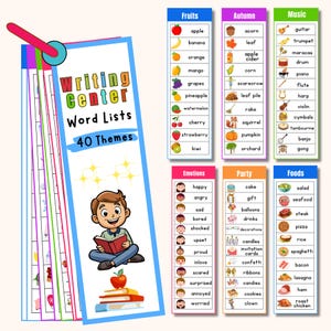 40 thema's Schrijfcentrum Flash-kaarten, Engelse zichtwoordenlijsten, kinderen geletterdheid leren lezen Flash-kaarten speelgoed voor kleuterschool, homeschool
