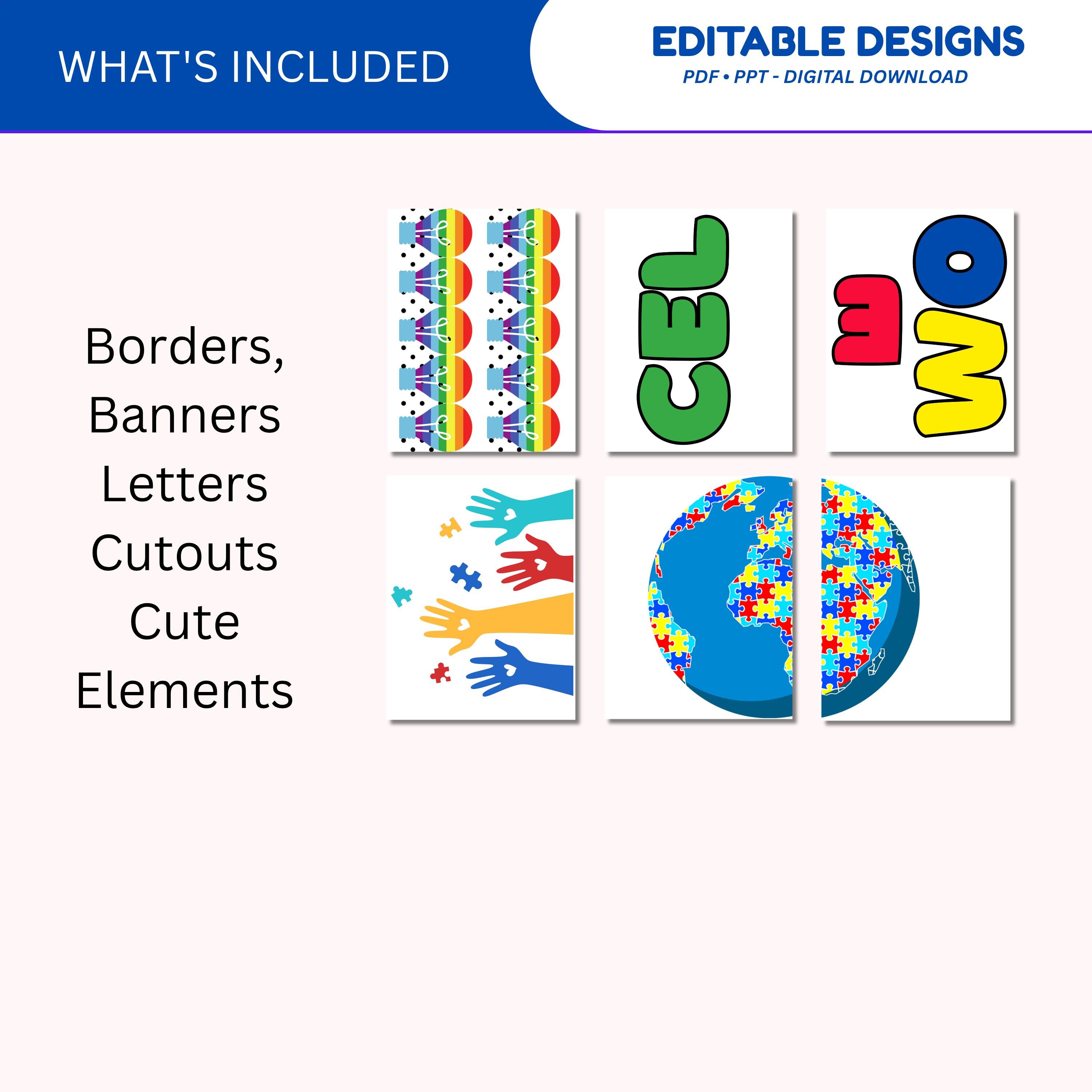 Autism Awareness Bulletin Board Kit: Special Education Classroom ...