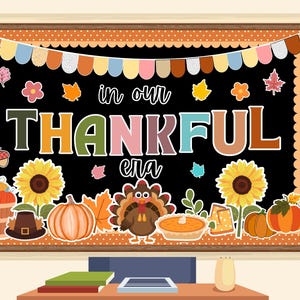 Fall Bulletin Board Kit | Cute Autumn Classroom Decor | Printable Bulletin Board Decorations for Teachers | Seasonal Fall Classroom Display