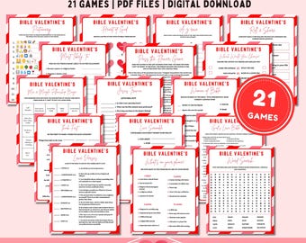 Valentine's Bible Games | Printable Church Party Games (PDF)