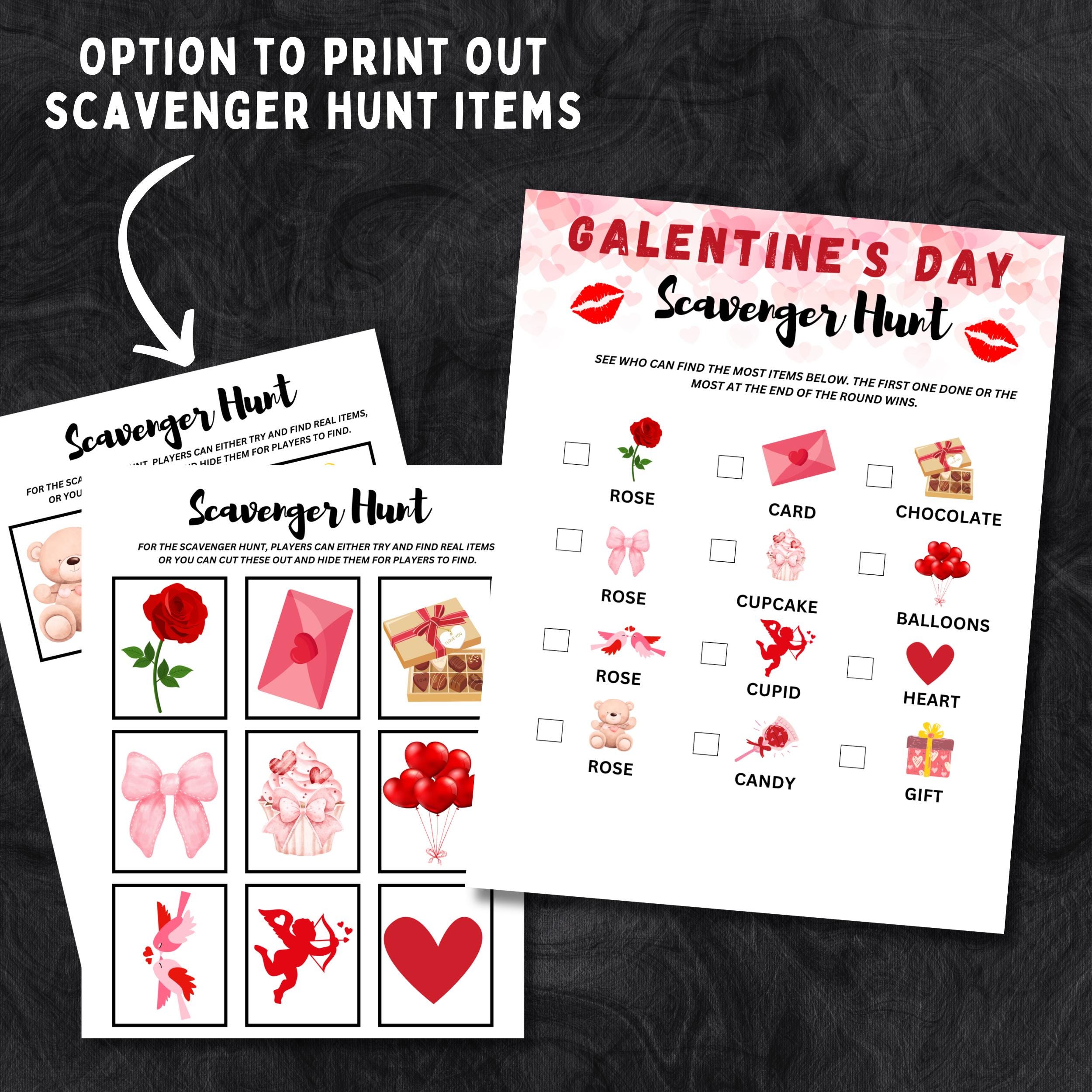 Galentines Day Games Printable Adult Galentine's Day Party Bundle ...