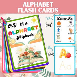 Alphabet Flash Cards, 26 ABC Flash Cards A-Z Cards Sounds Learn ABCs  Alphabet Flashcards flash cards, Classroom Resource Phonics Flashcards