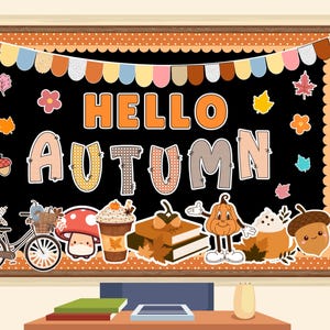 Fall Bulletin Board Kit | Cutesy Fall Autumn Decor | Bulletin Board Kit | Autumn Bulletin Board I Fall Classroom Bulletin Board Display