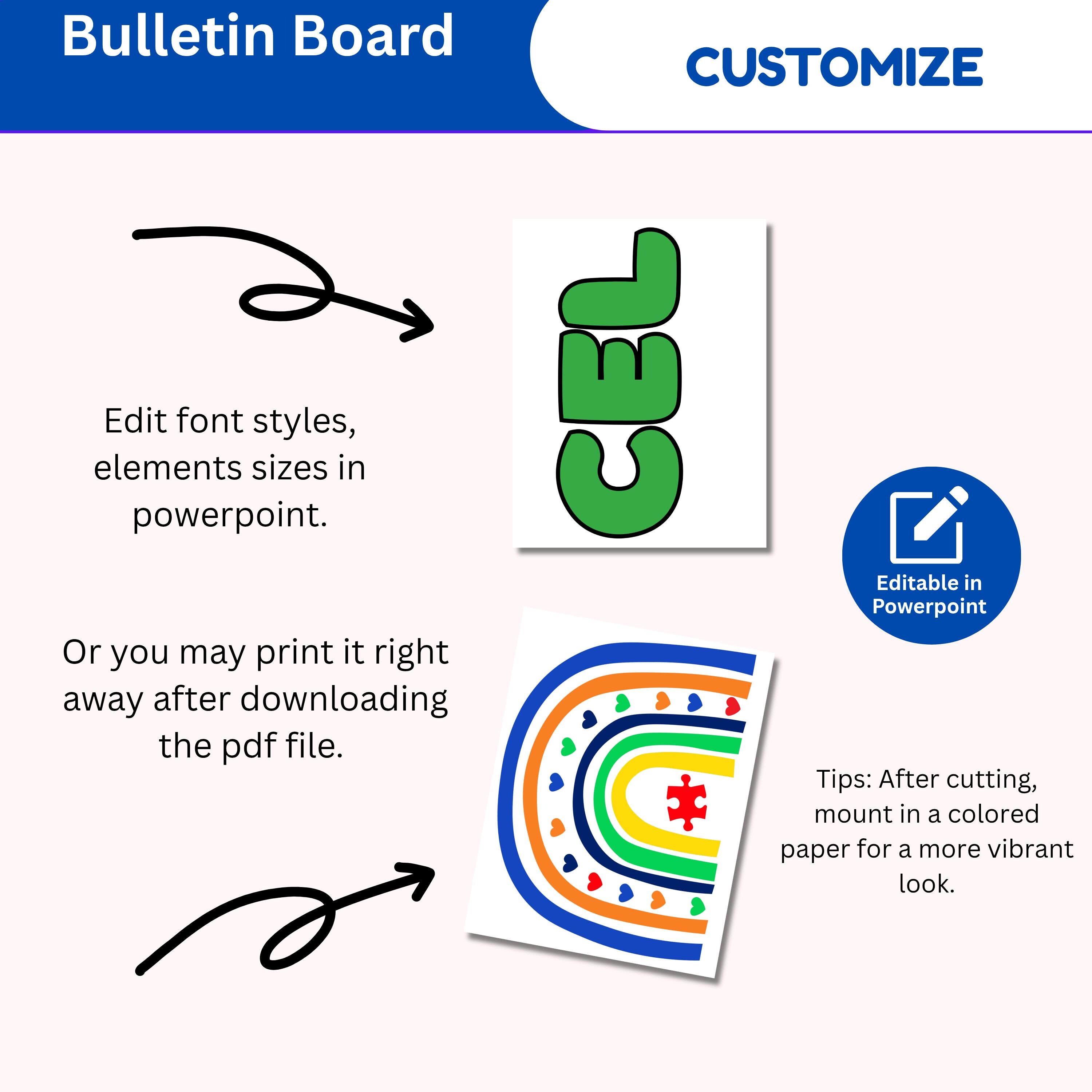 Autism Awareness Bulletin Board Kit: Special Education Classroom ...