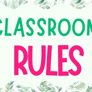 Classroom Rules Printable | Daycare Rules | Classroom Rules | Daycare ...
