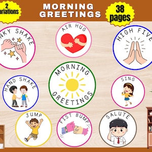 Morning Greeting, Morning Greeting to Welcome Kids, Printable Kids Greetings, Morning Greeting for Classroom, Printable to Welcome Kids
