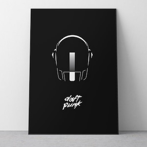 Daft Punk - Daft Punk Album Poster, Direkter Zugriff Erinnerungen Digitaldruck, Daft Punk Hausaufgaben Album Cover Poster
