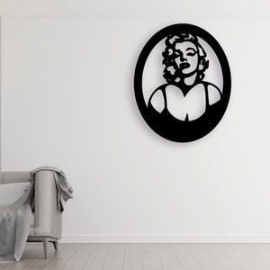 Marlyn Monroe Led Schild Beleuchtete Marlyn Monroe Wandkunst Beleuchtetes Quadrat Dekor Beleuchtete Hauptwanddekor Wanddekor Marlyn Monroe Siluet