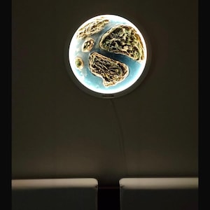 World Globe View Led Schild Beleuchtete Welt Wand Kunst Beleuchtete Weltkarte Produkt Dekor Beleuchtete Weltkarten Hauswand Dekor Wand Led Schild Ansicht