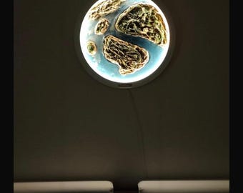 World Globe View Led Sign Illuminated World Wall Art Lighted World Map Product Decor Lighted World Maps Home Wall Decor Wall Led Sign View