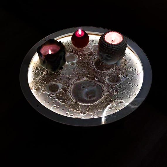 Moonlight Led Coffe Table Illuminated Moonlight Lighted Moonlight Product Led Lights  Home Coffe Table Decor Led Moon Light Coffe Table
